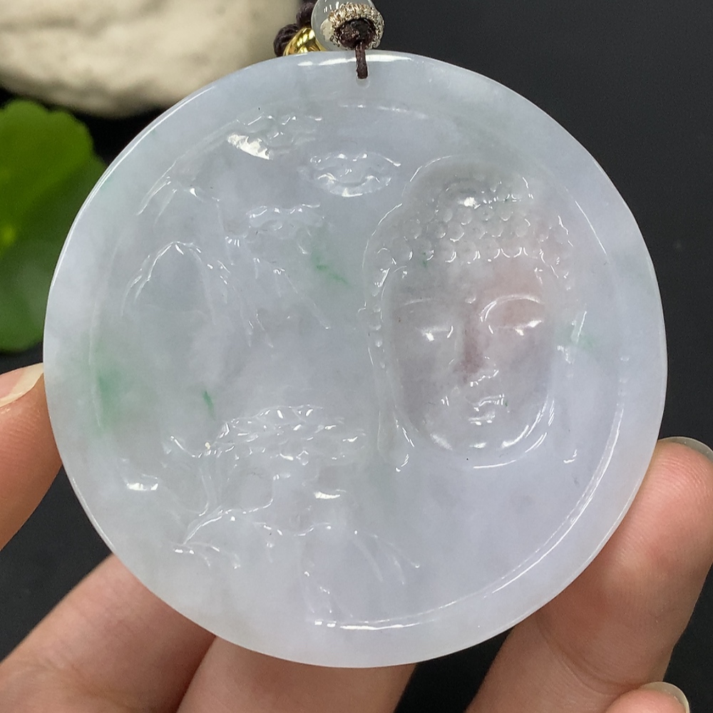 F28228338 Jadeite Pendant Total Weight Approx. 38.12g With Non-Grade A Beads