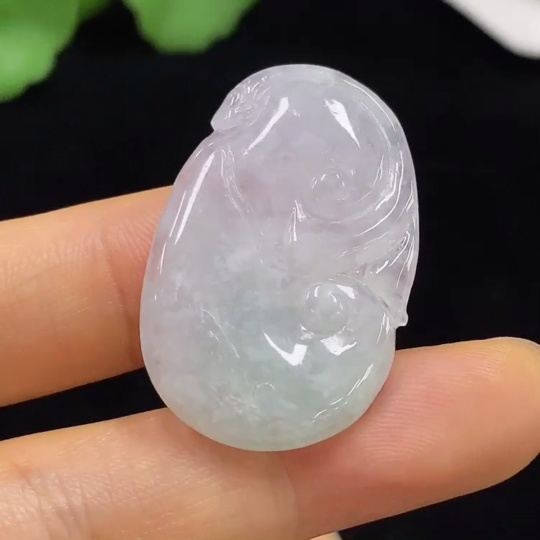 F34045155 Jadeite Ruyi Pendant Total Weight About 6.56g