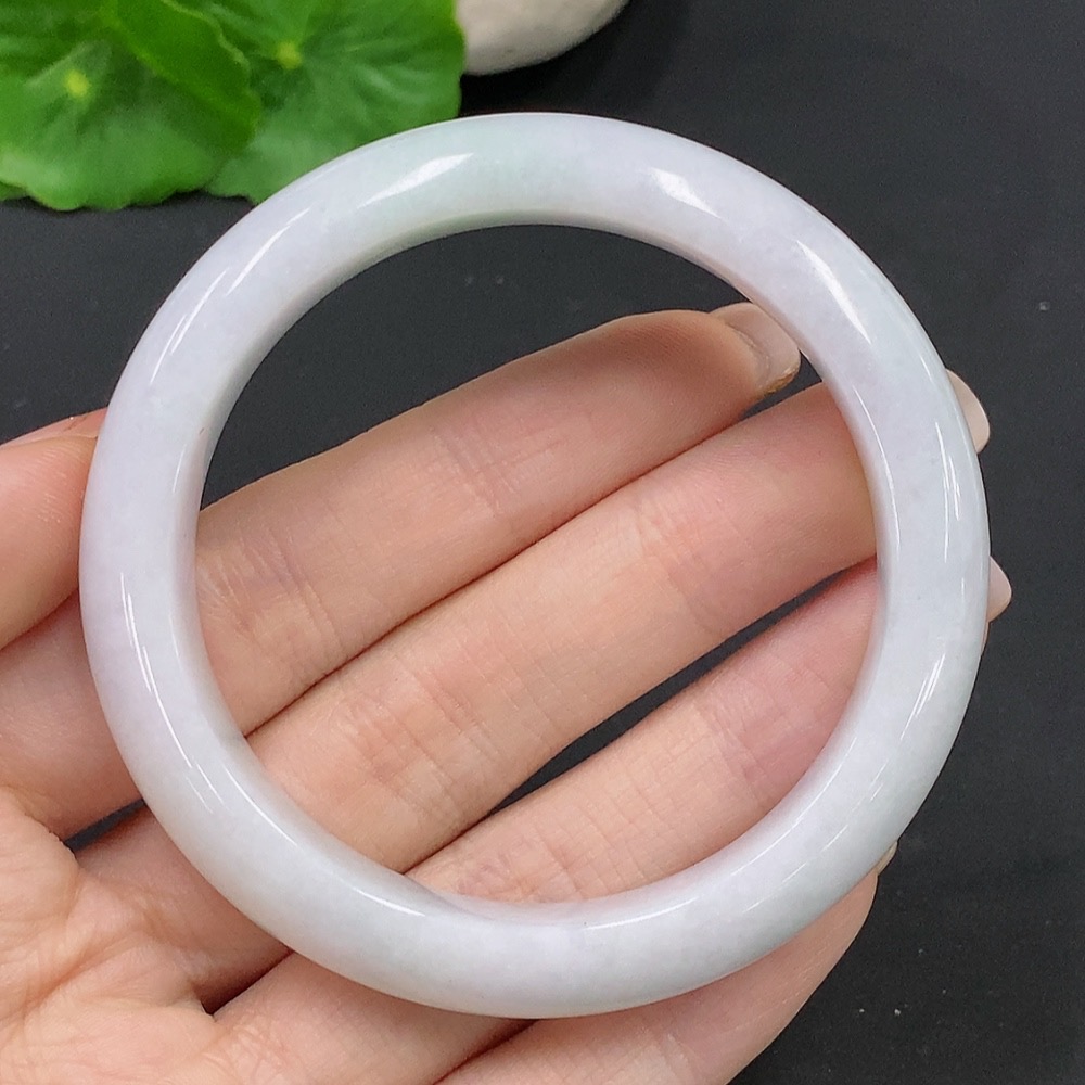 F26044946 Jadeite Round Bangle Total Weight Approx. 52g Size 54