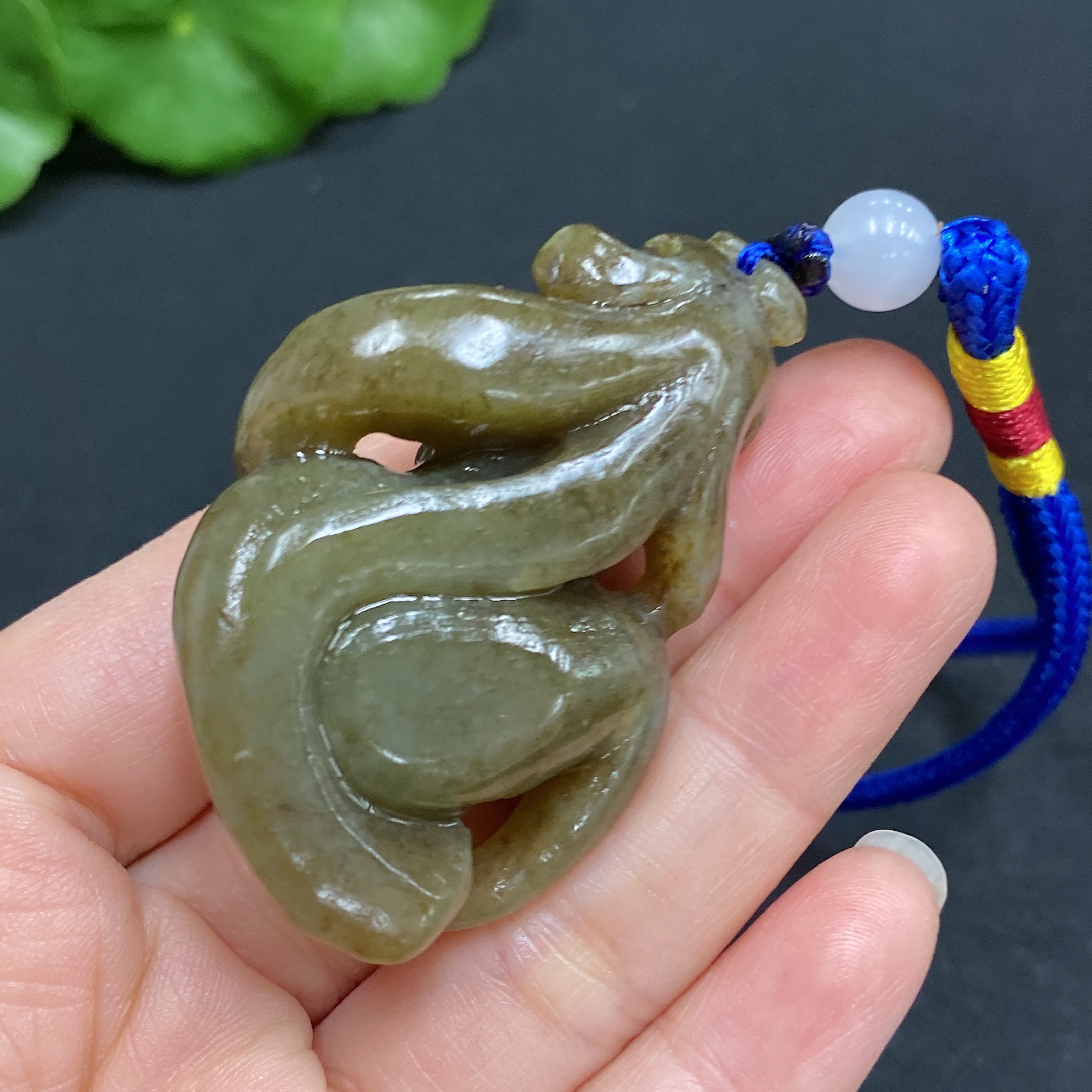 H31583727 Hetian Jade Handheld Piece: National Beauty and Heavenly Fragrance