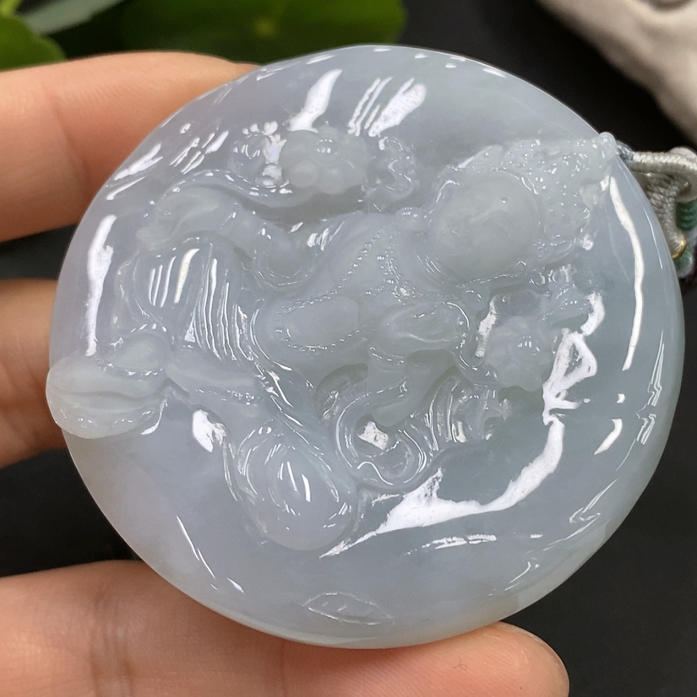 F14567676 Jadeite Tara Pendant Total Weight: 52.695g