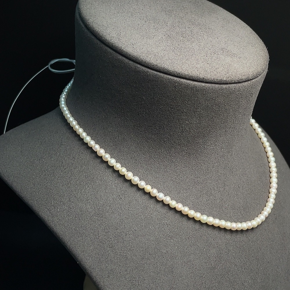 C33920942 Pearl Bead Strand Non-Gold Total Weight Approx. 8.28g Size About 3.8mm