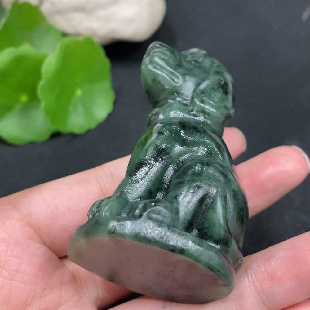 H30562096 Hetian Jade Ornament - Prosperity (Total weight: approx. 116.1g)
