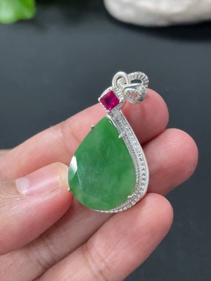 F34058705 Jadeite inlay piece, non-gold inlay, total weight approx. 9g