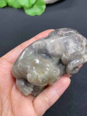 H41824747 寿山石手把件   猛虎   货品总重约134.7g