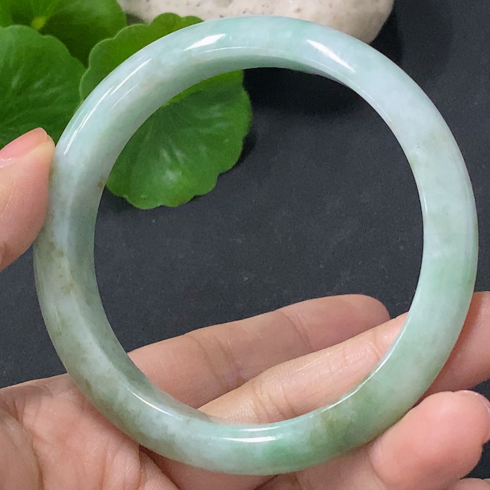 F35115895 Jadeite Round Bracelet Total Weight Approx. 48.2g Size 56.1