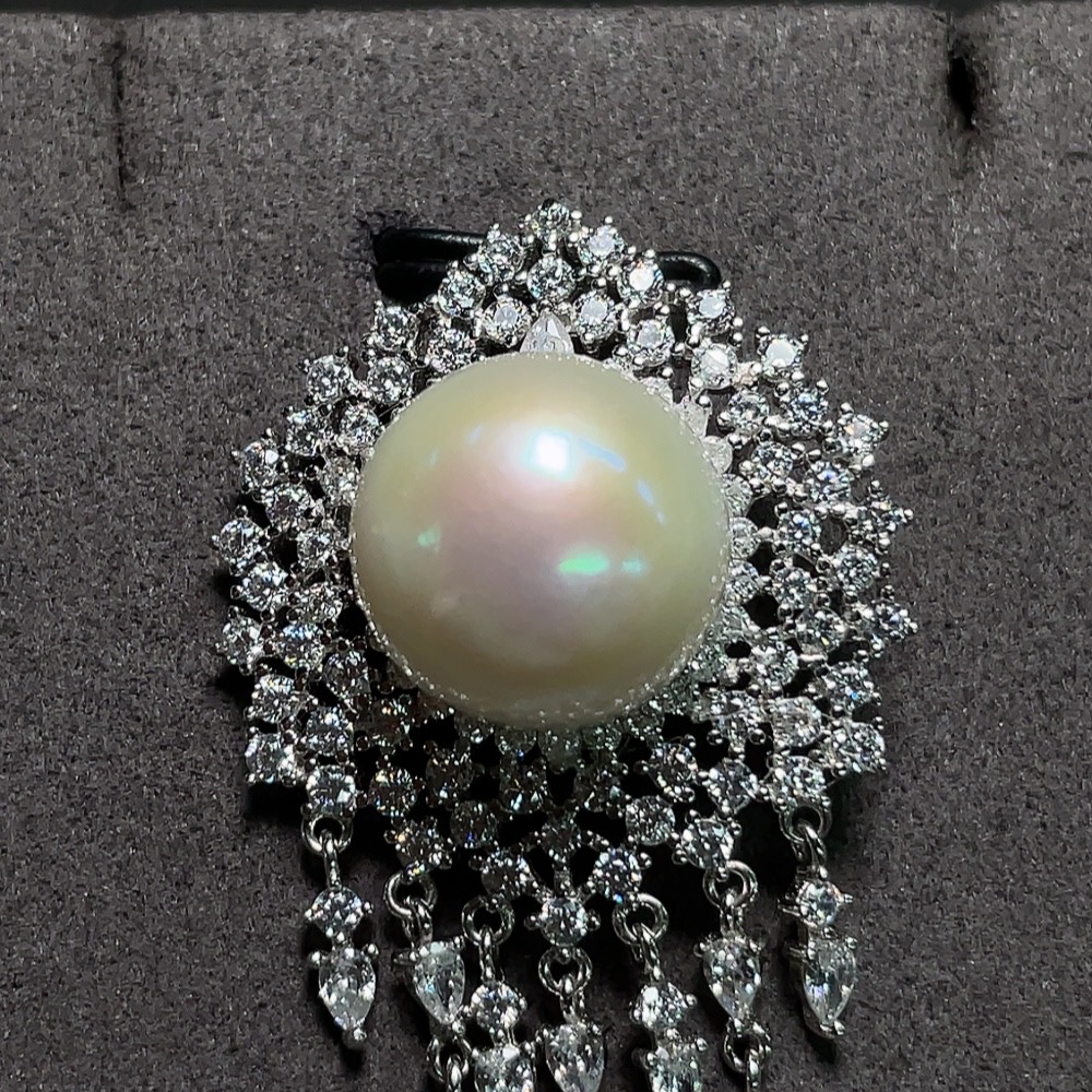 C29385038 Pearl Pendant Non-Gold Setting Total Weight Approx. 8.2g Size About 13.3mm