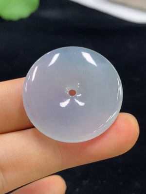 F34948638 Jadeite Peace Button Pendant Total Weight About 7.75g