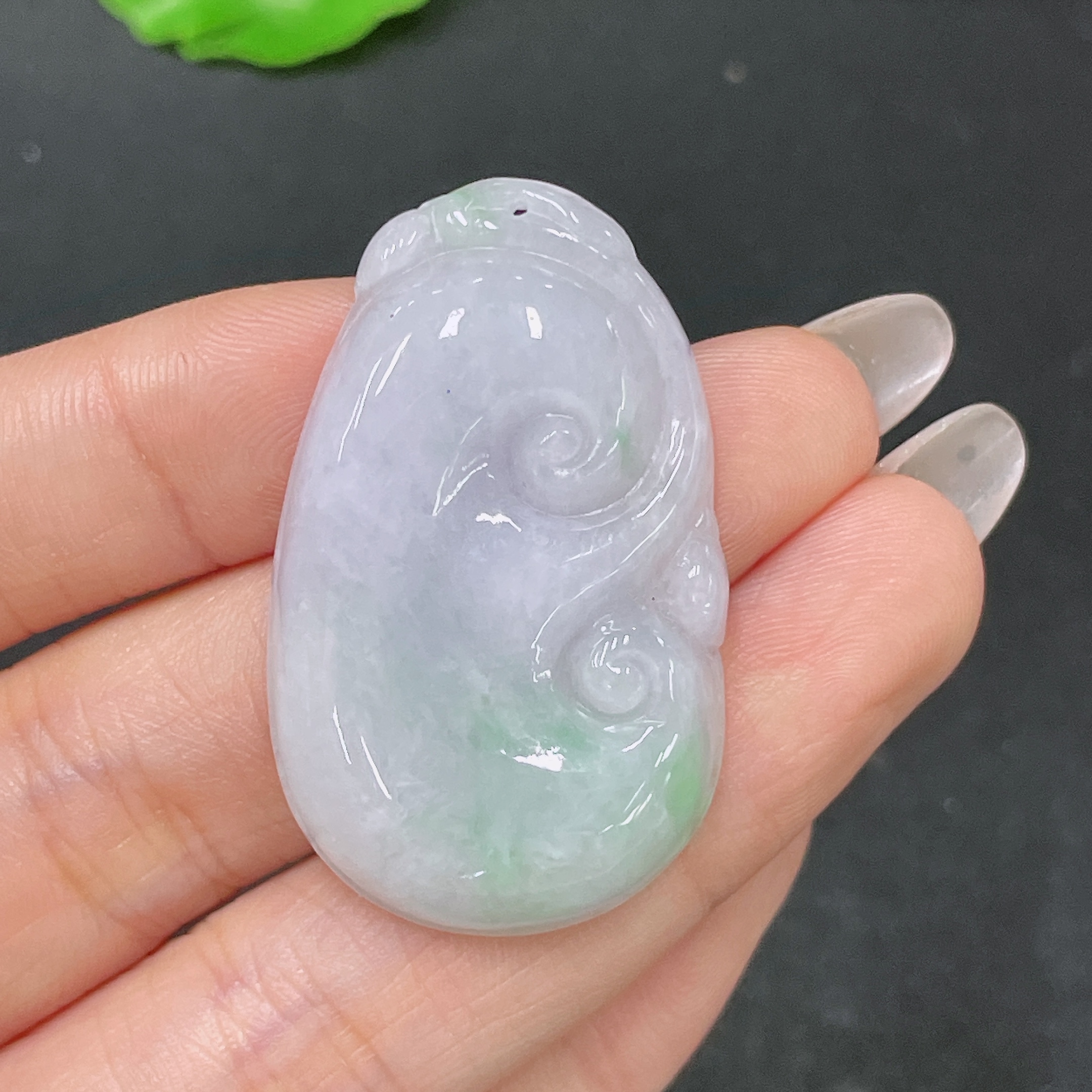 F35105719 Jadeite Pendant Ruyi Total Weight Approx. 11.77g