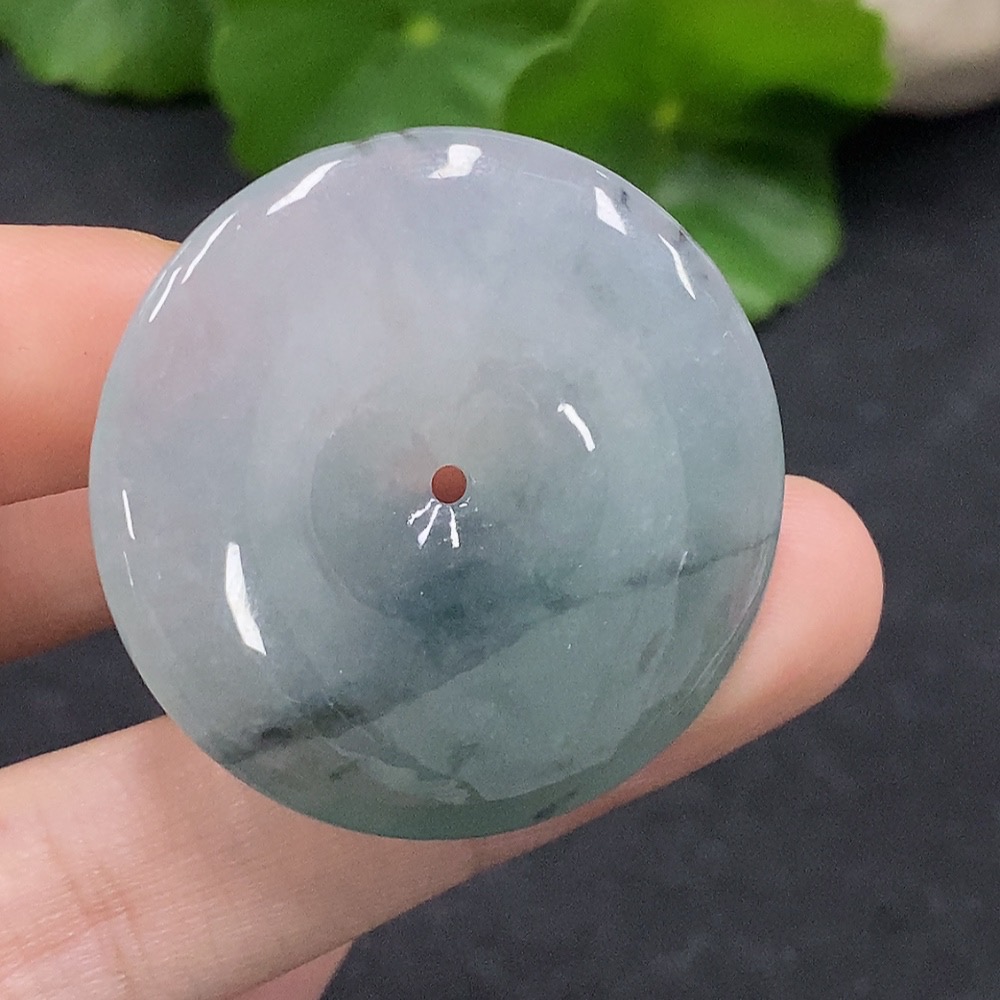 F33926554 Jadeite Safety Buckle Pendant Total weight approx. 13.7g (including other mineral components)