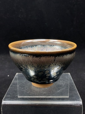 W30478550 Ceramic, Perfect Condition, Modern Black Glazed Tea Cup, Size as per Actual Item