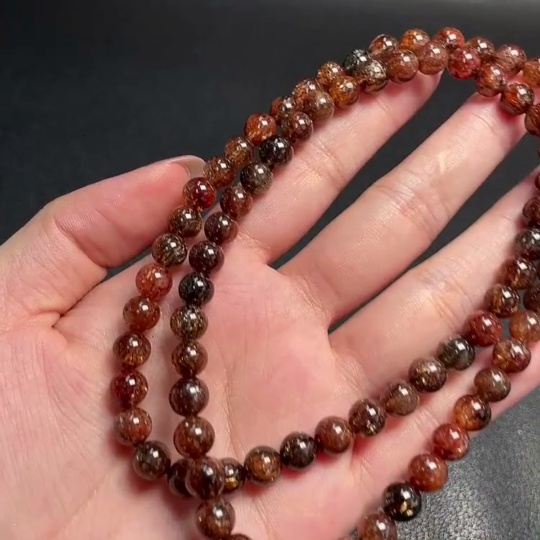 C33852977 Crystal Bead Strand Total Weight Approx.40g Size 6.9mm