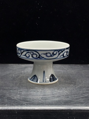 W41943117 陶瓷 全品 近代青花釉里红贡盘