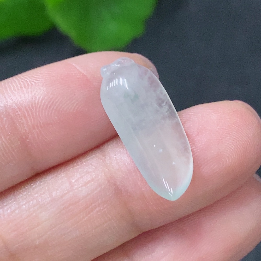 F29351372 Jadeite Fu Gua Pendant, Total Weight Approx. 1.45g