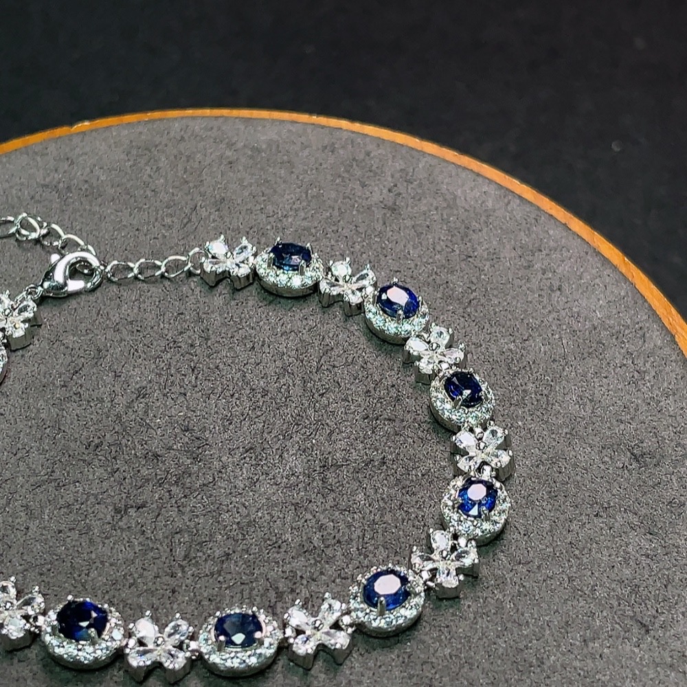 C34990463 Sapphire Bracelet Non-Gold Total Weight Approx. 10.34g