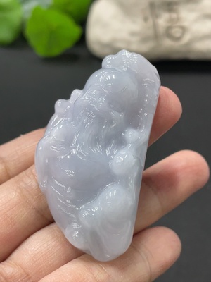 F33875815 翡翠寿星公挂件 货品总重约32.5g