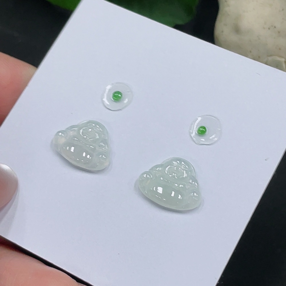 F34982261 Jadeite Inlaid Pieces Sell as a Lot