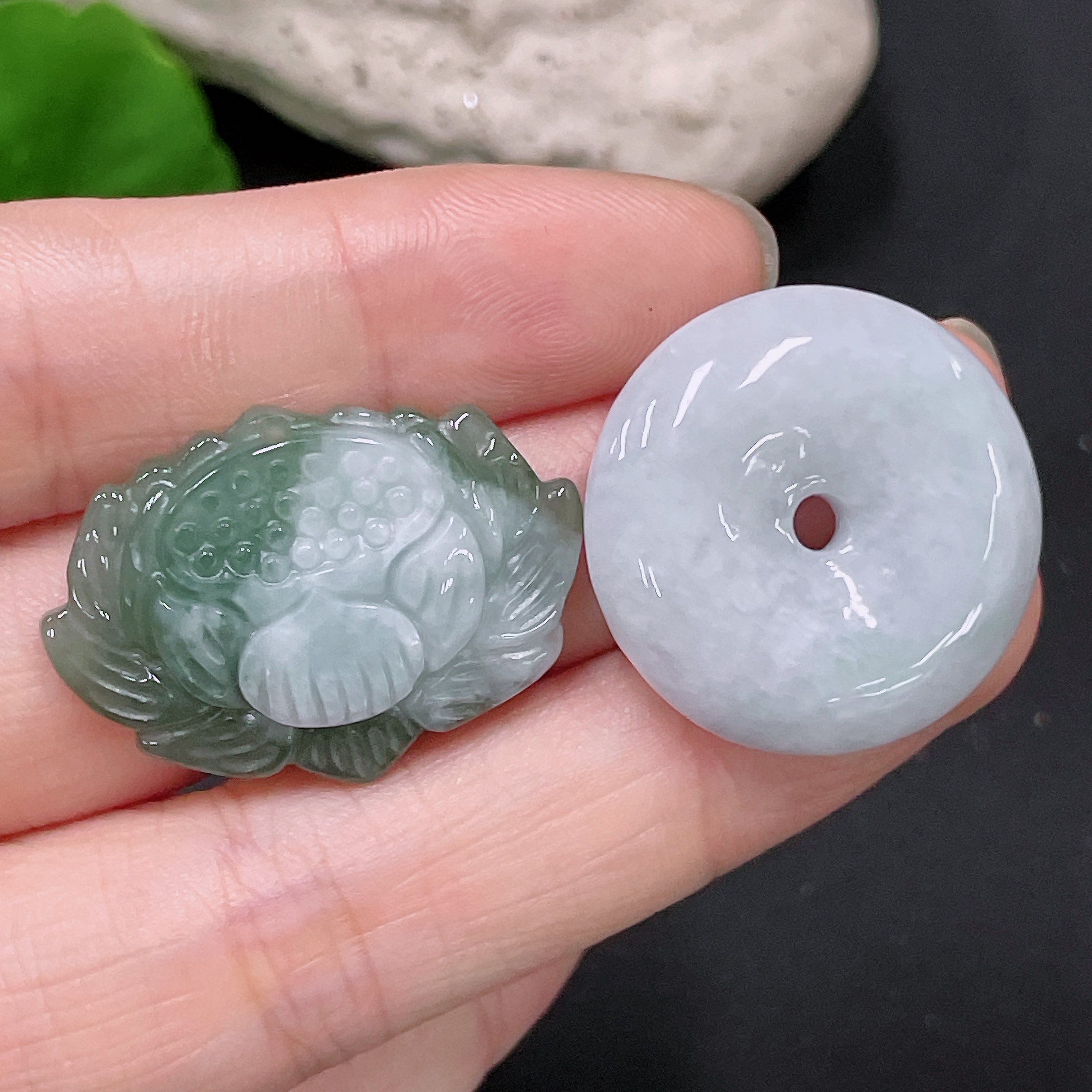 F33892346 Jadeite Pendants Sell as a Lot
