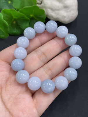 F35126113 Jadeite bead necklace approx. 12mm, total weight approx. 47.8g