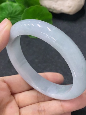 F34954055 Jadeite Round Bangle Size 56.8mm Total Weight Approx. 58.45g
