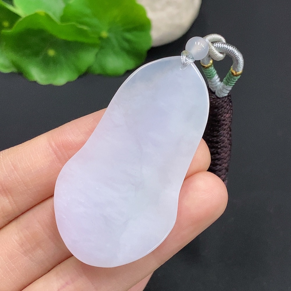 F32808067 Jadeite Guanyin Pendant Total Weight Approx. 19.5g (including rope weight)