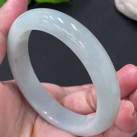 F26974627 Jadeite Round Bangle Size 55 Total Weight Approx. 55.5g