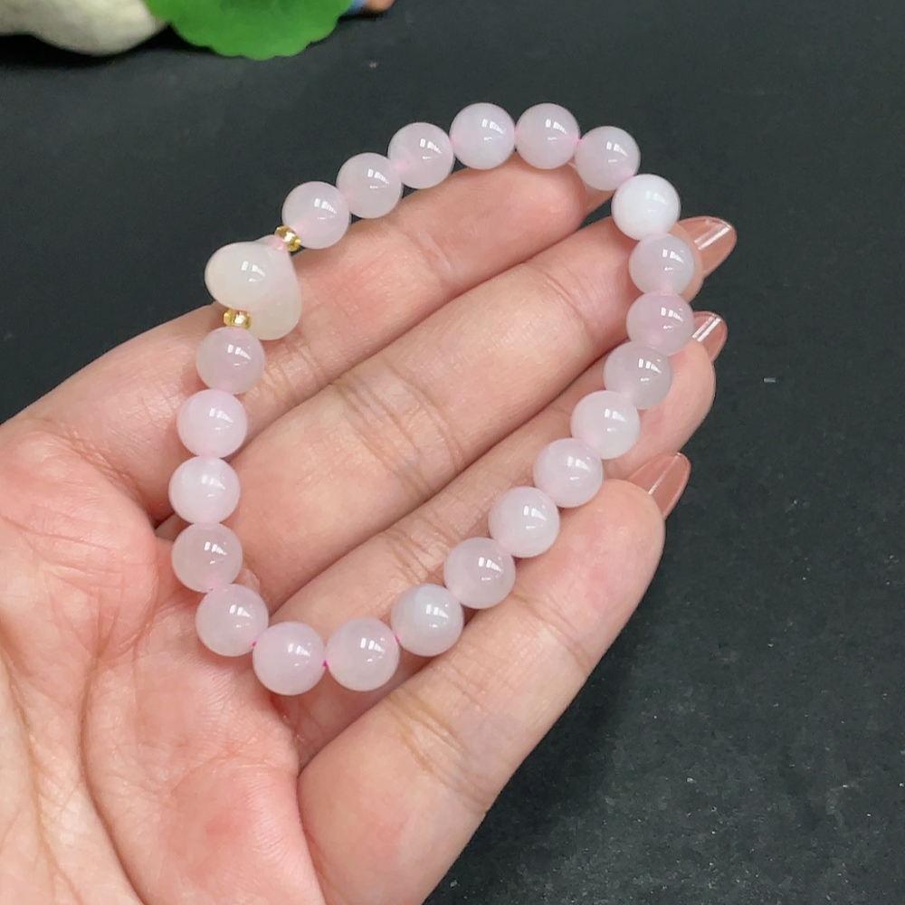 H34005694 Hetian Jade Bracelet Approx. 7.5mm Total Weight Approx. 18g