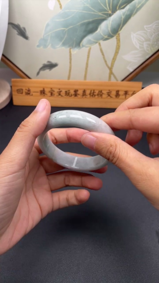 F44238906 Jadeite Round Bracelet Repaired Total Weight Approx. 62.6g Size 57.6