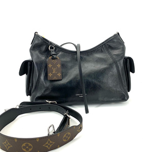 S43097097 路易威登 LV Louis Vuitton 99新carryall小号黑武士单肩包 尺寸33.5*23*15cm