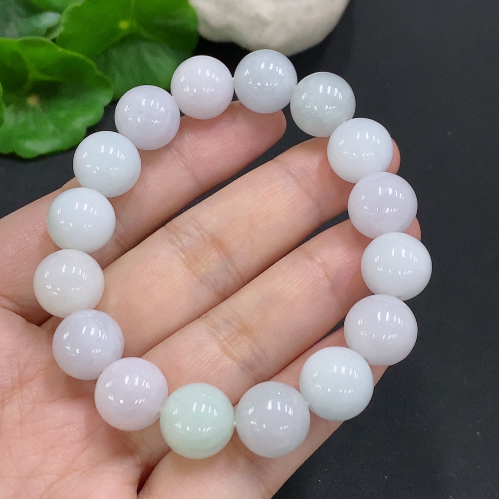 F34050144 Jadeite Beaded Necklace Approx. 11.8mm Total Weight Approx. 47.7g