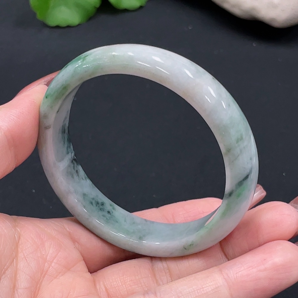 F27115310 Jadeite Regular Bangle, Inner Diameter 53.8, Total Weight Approx. 43.48g