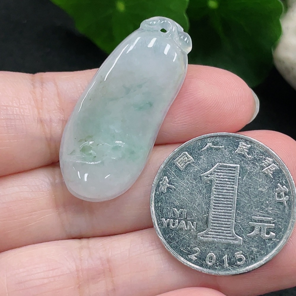F33828297 Jadeite Fu Gua Pendant, Total Weight Approx. 4.86g