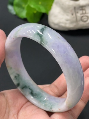 F32821223 Jadeite Regular Round Bangle, Total Weight Approx. 80.1g, Size 62.6, Containing Other Mineral Components