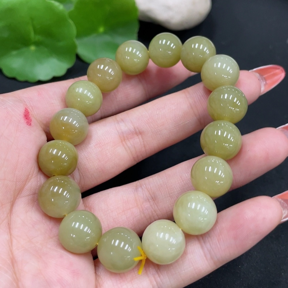 H34026029 Hetian Jade Bracelet, Approx. 11.7mm, Total Weight Approx. 41.3g