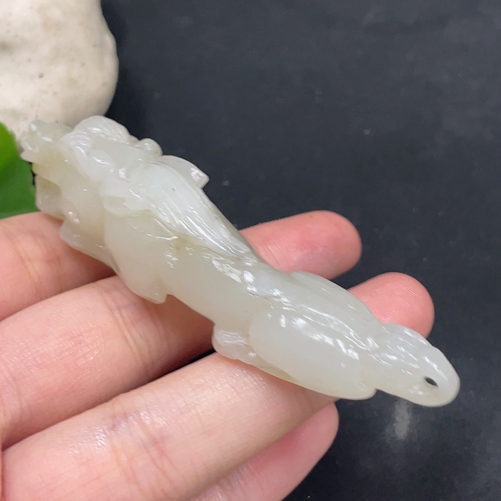 H31635761 Hetian Jade Pendant    Pixiu    Total Weight: Approx. 34.2g