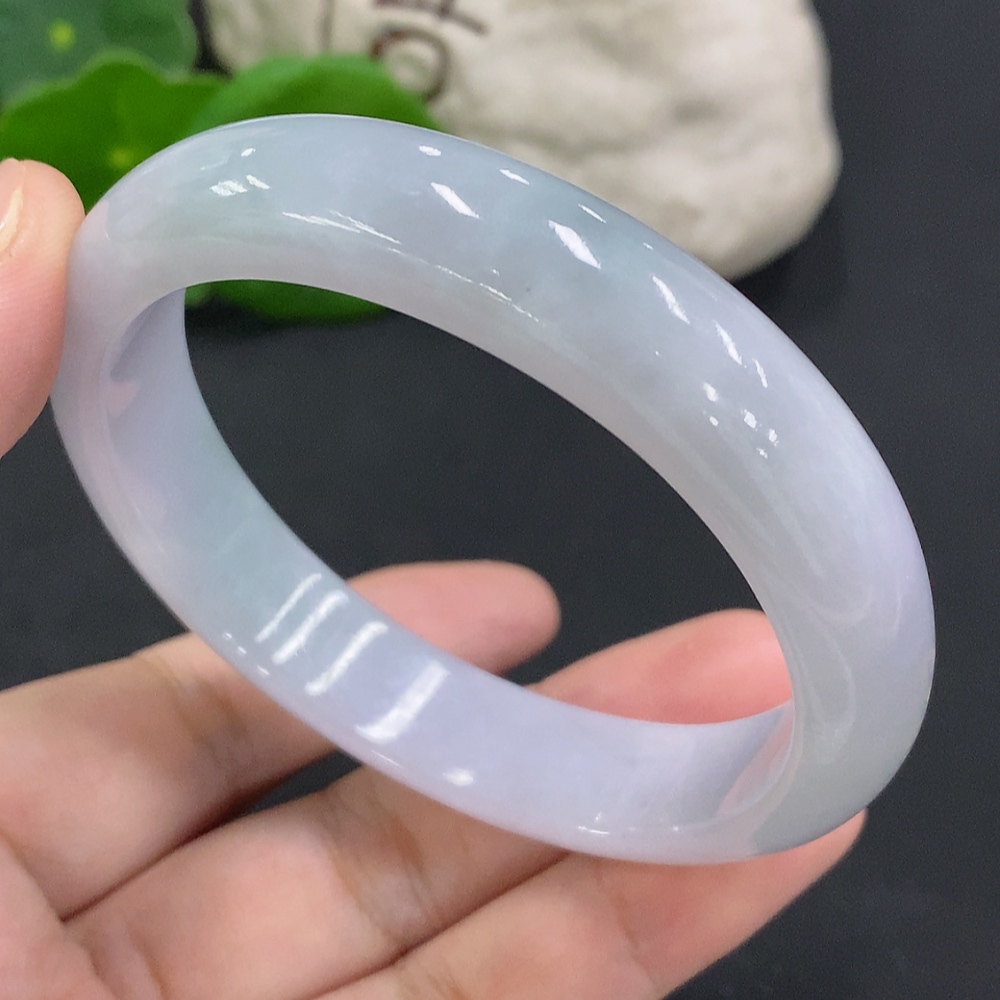 F34001668 Jadeite Round Bangle Size 57.9 Total Weight Approx. 55.7g