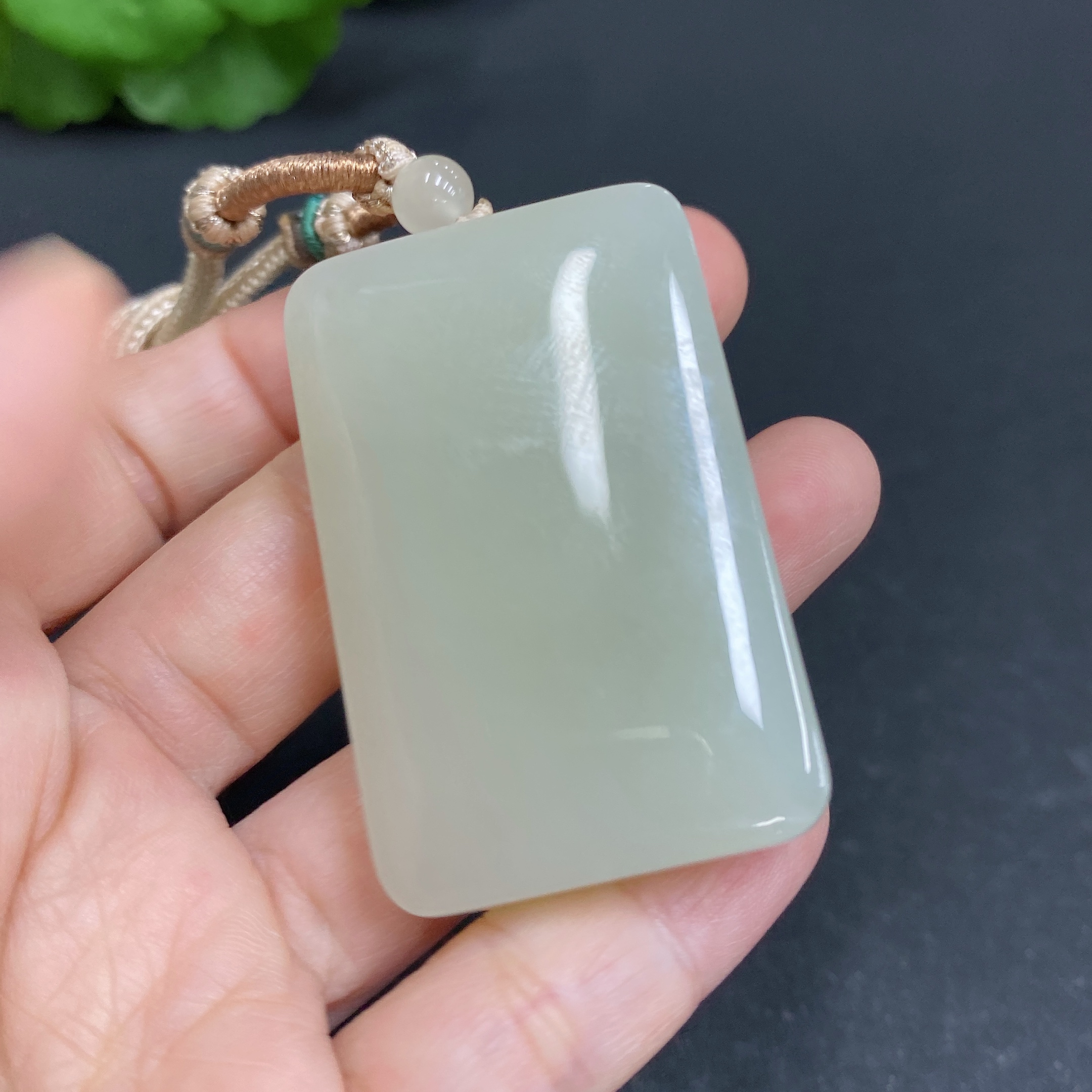 H33903097 Hetian Jade Pendant Plain Pendant