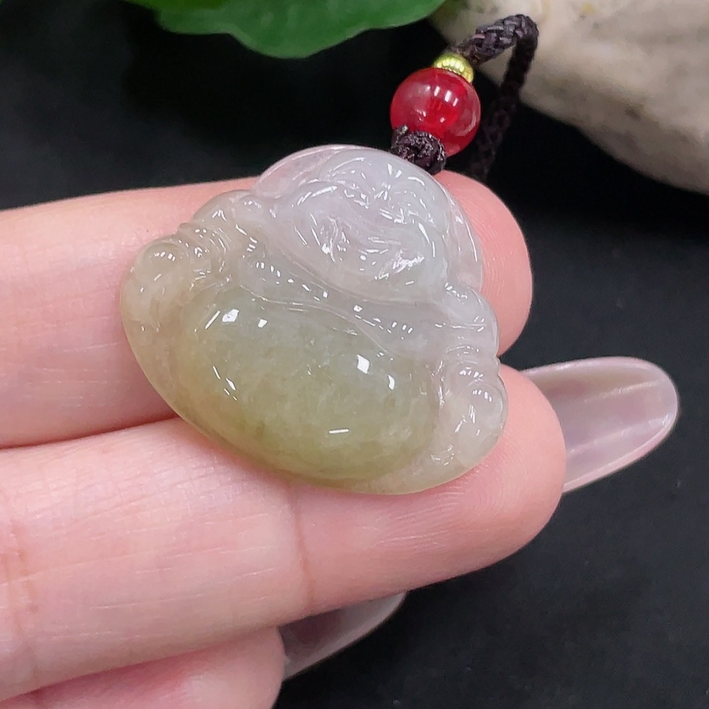 F35128302 Jadeite Buddha Pendant