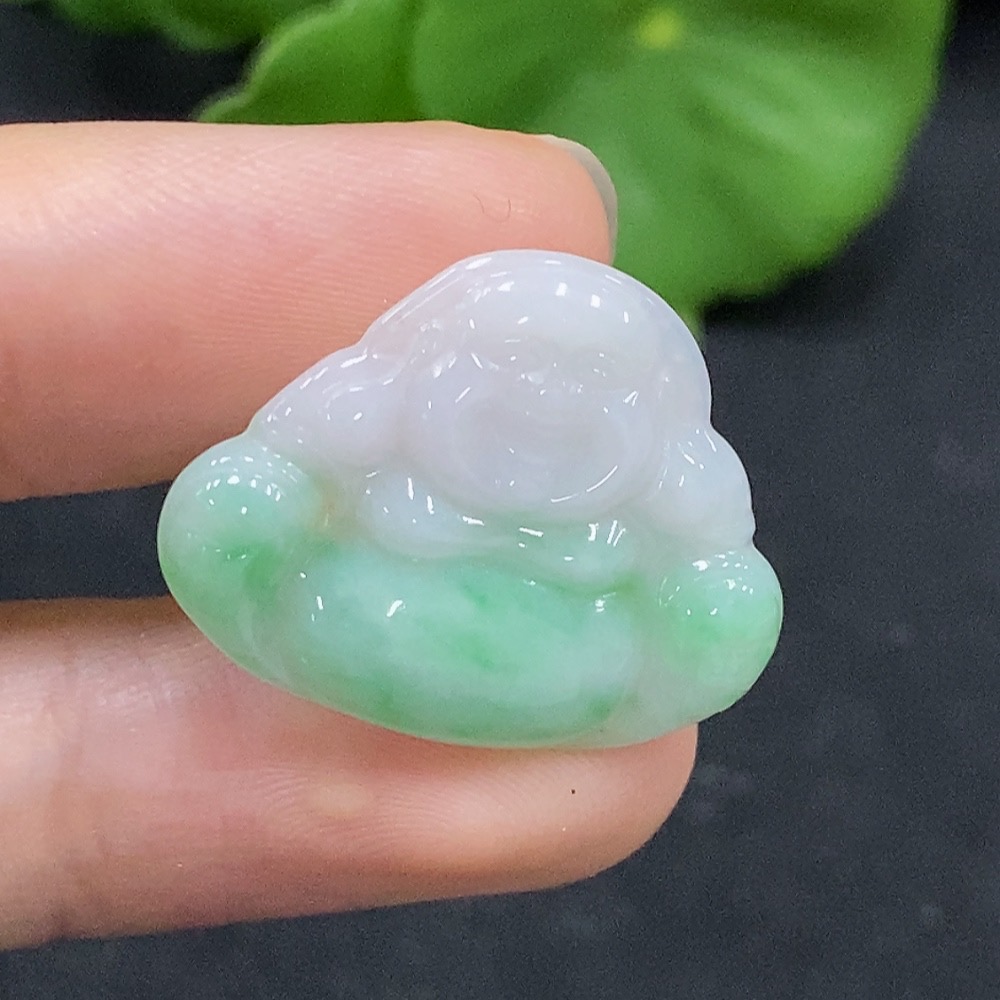 F32786863 Jadeite Buddha Inlay Piece Total Weight Approx. 2.07g