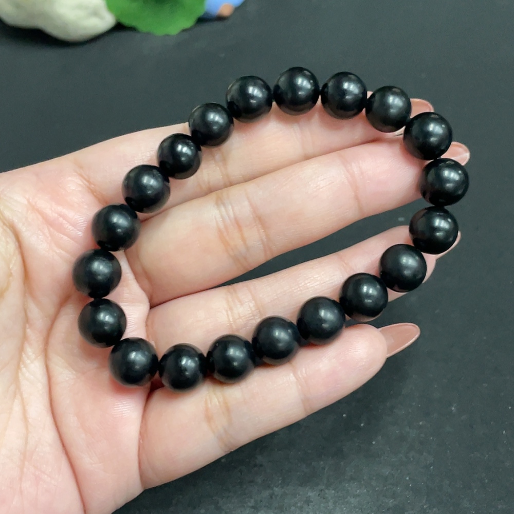 H34011641 Hetian Jade Bracelet, Approx. 10.1 mm, Total Weight Approx. 32.6g, Color Origin Undetermined, Contains Other Mineral Components