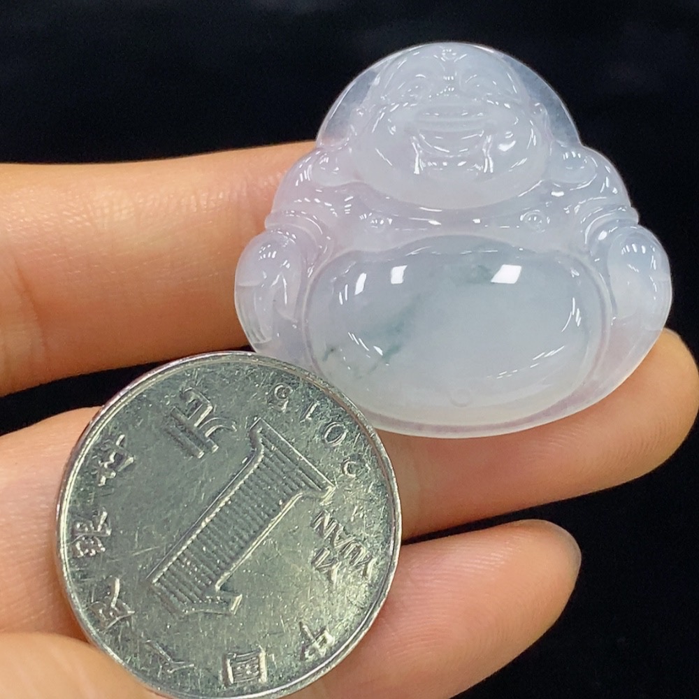 F34975040 Jadeite Buddha Pendant Total Weight Approx. 9.54g