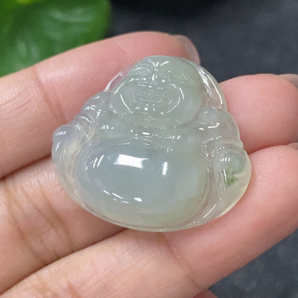 F34030973 Jadeite Buddha Pendant, Total Weight Approx. 6.69g