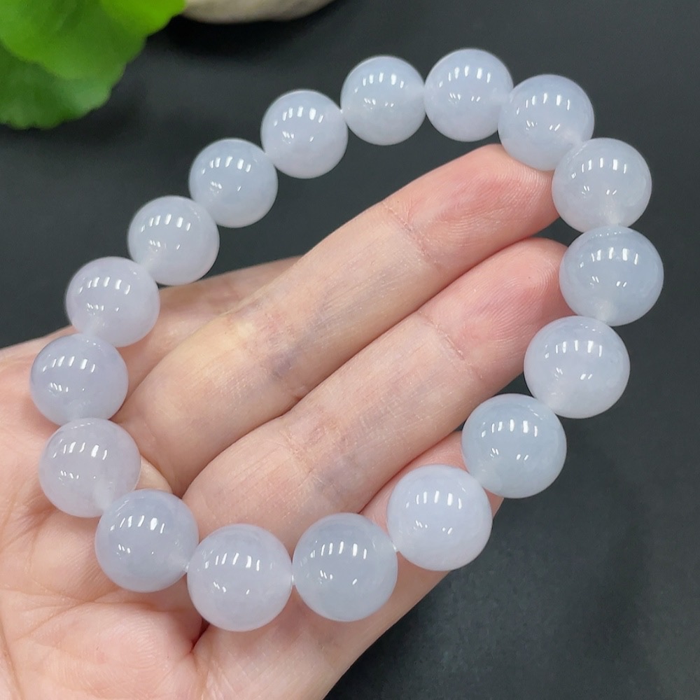 F22451689 Jadeite Bead Necklace Approx. 11.8mm Total Weight 49.441g