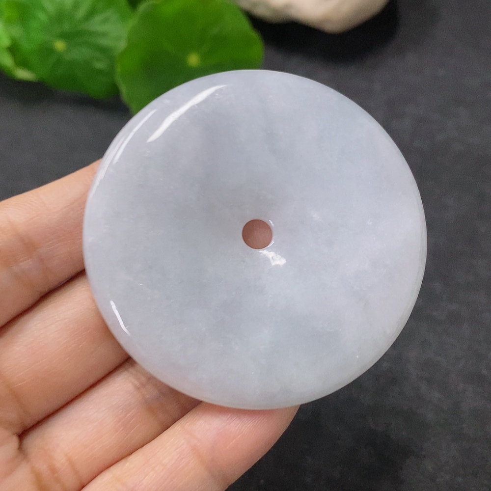 F34954699 Jadeite Pendant Peace Buckle Total Weight Approx. 36.76g