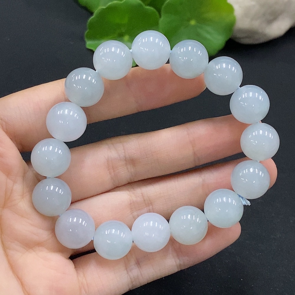 F33833817 JadeiteBead Bracelet Approx. 12mm Total Weight Approx. 50g