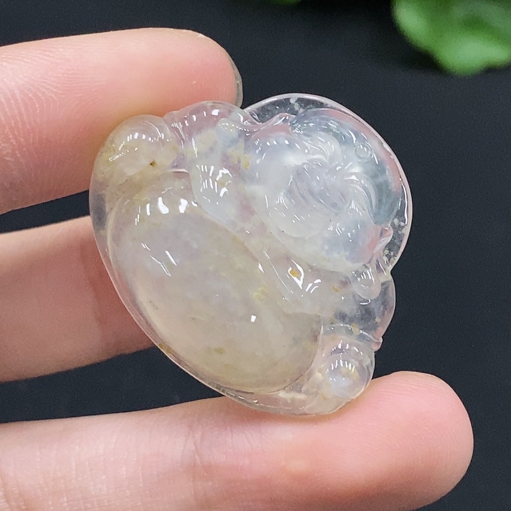 F34996068 Jadeite Buddha Pendant Total Weight approx. 8.22g