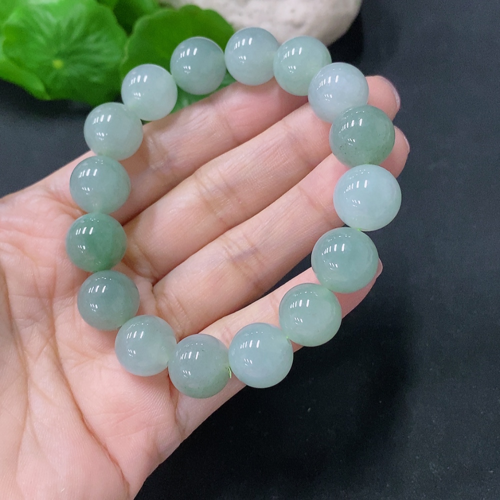 F35088482 Jadeite Bracelet Approx. 12mm Total Weight Approx. 46.1g