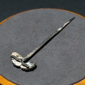 W33937458 Qing Dynasty Gilt Silver Hairpin, Approximately 4.6g, Miscellaneous