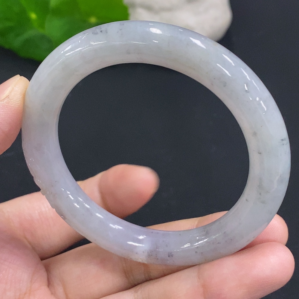 F28247633 Jadeite Round Bangle Size 51.4 Total Weight Approx. 44.2g