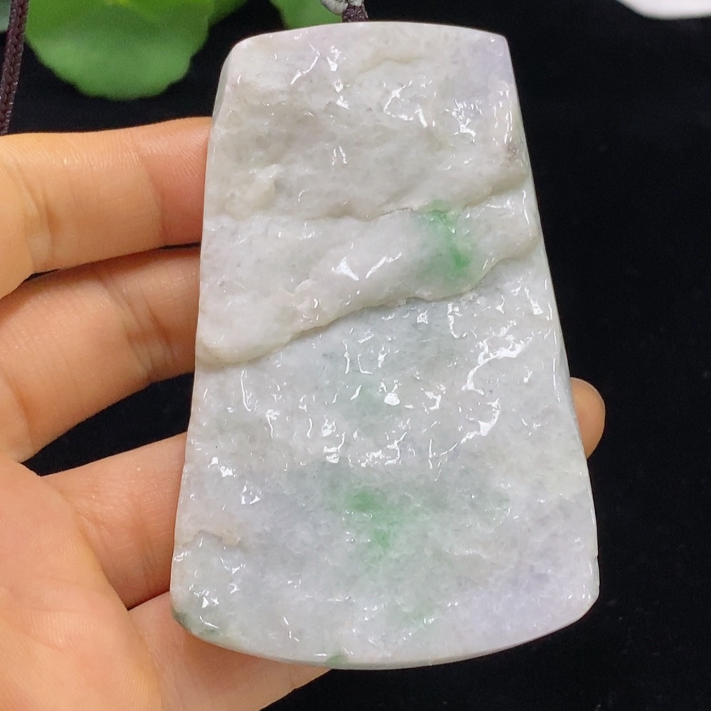 F34043953 Jadeite Blossom Prosperity Pendant